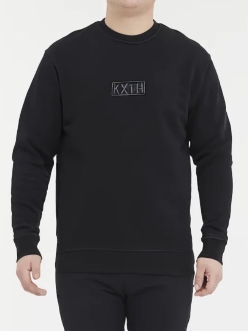 Kith Men's Cyber Monday Dark Gray Black Crewneck Sweatshirt Top XS